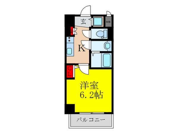 La Douceur江坂Ⅱの物件間取画像